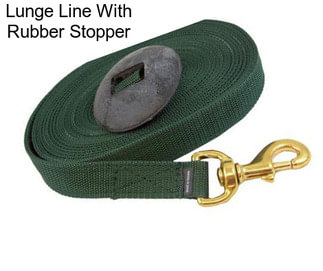Lunge Line With Rubber Stopper