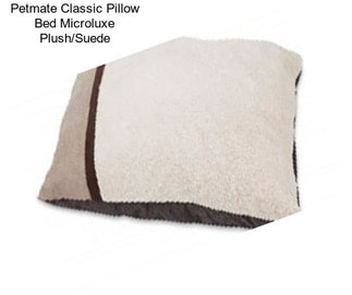 Petmate Classic Pillow Bed Microluxe Plush/Suede