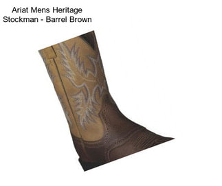 Ariat Mens Heritage Stockman - Barrel Brown