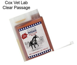 Cox Vet Lab Clear Passage