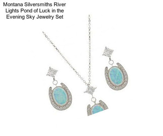 Montana Silversmiths River Lights Pond of Luck in the Evening Sky Jewelry Set