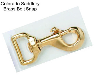 Colorado Saddlery Brass Bolt Snap