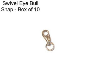 Swivel Eye Bull Snap - Box of 10