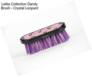 Lettia Collection Dandy Brush - Crystal Leopard