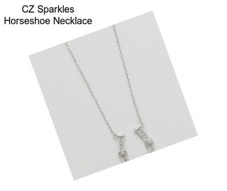 CZ Sparkles Horseshoe Necklace