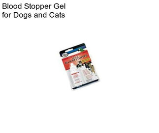 Blood Stopper Gel for Dogs and Cats
