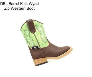 DBL Barrel Kids Wyatt Zip Western Boot