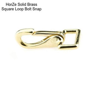 HorZe Solid Brass Square Loop Bolt Snap