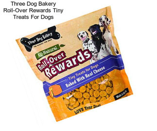 Three Dog Bakery Roll-Over Rewards Tiny Treats For Dogs