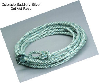 Colorado Saddlery Silver Dot Vet Rope