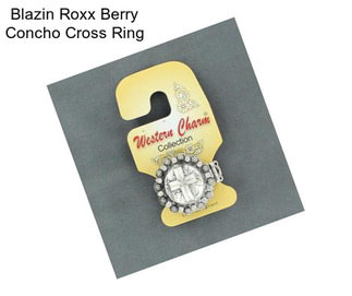 Blazin Roxx Berry Concho Cross Ring