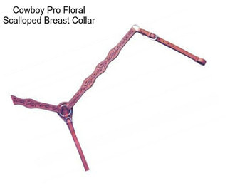 Cowboy Pro Floral Scalloped Breast Collar