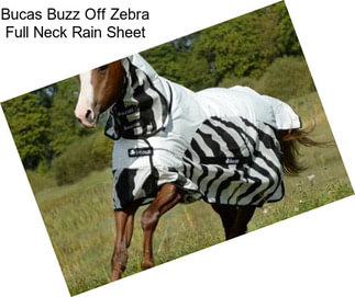 Bucas Buzz Off Zebra Full Neck Rain Sheet