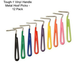 Tough-1 Vinyl Handle Metal Hoof Picks - 12 Pack