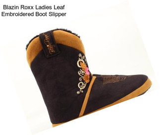 Blazin Roxx Ladies Leaf Embroidered Boot Slipper
