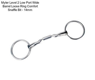 Myler Level 2 Low Port Wide Barrel Loose Ring Comfort Snaffle Bit - 14mm