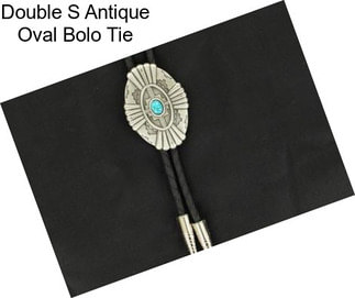 Double S Antique Oval Bolo Tie