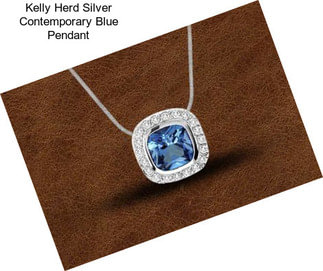 Kelly Herd Silver Contemporary Blue Pendant