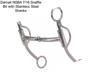 Darnall NSBA 7/16 Snaffle Bit with Stainless Steel Shanks