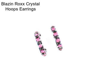 Blazin Roxx Crystal Hoops Earrings
