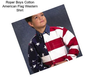 Roper Boys Cotton American Flag Western Shirt