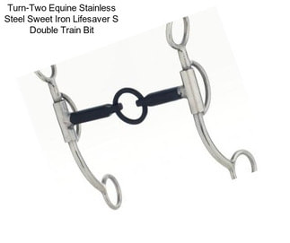 Turn-Two Equine Stainless Steel Sweet Iron Lifesaver S Double Train Bit