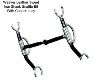 Weaver Leather Sweet Iron Shank Snaffle Bit With Copper Inlay