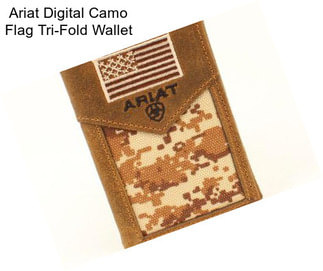 Ariat Digital Camo Flag Tri-Fold Wallet