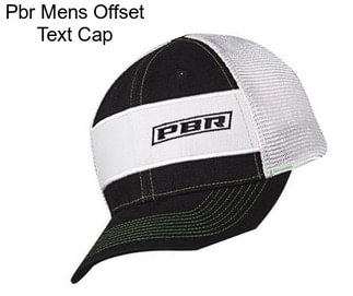 Pbr Mens Offset Text Cap