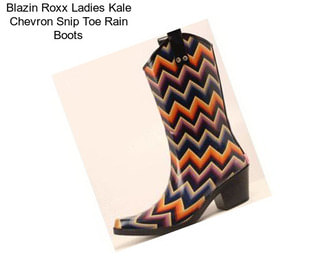 Blazin Roxx Ladies Kale Chevron Snip Toe Rain Boots