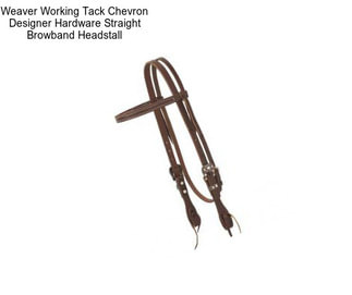 Weaver Working Tack Chevron Designer Hardware Straight Browband Headstall