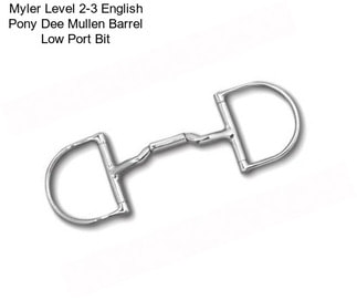 Myler Level 2-3 English Pony Dee Mullen Barrel Low Port Bit