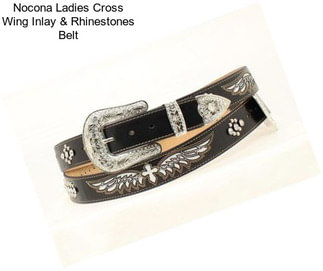 Nocona Ladies Cross Wing Inlay & Rhinestones Belt