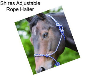 Shires Adjustable Rope Halter