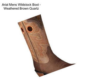 Ariat Mens Wildstock Boot - Weathered Brown Quartz