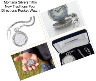 Montana Silversmiths New Traditions Four Directions Pocket Watch