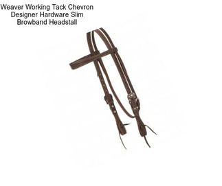 Weaver Working Tack Chevron Designer Hardware Slim Browband Headstall