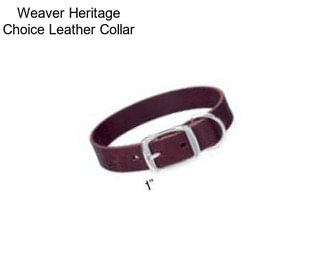 Weaver Heritage Choice Leather Collar