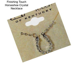 Finishing Touch Horseshoe Crystal Necklace