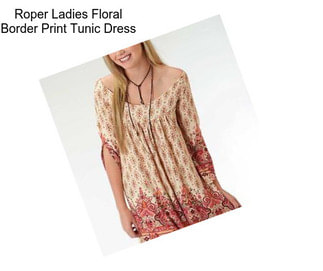 Roper Ladies Floral Border Print Tunic Dress