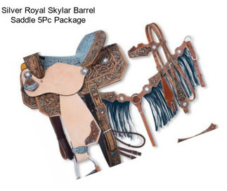 Silver Royal Skylar Barrel Saddle 5Pc Package