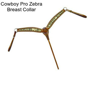 Cowboy Pro Zebra Breast Collar