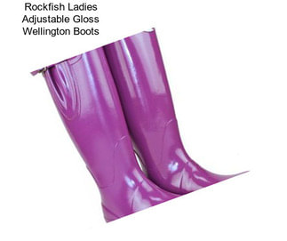 Rockfish Ladies Adjustable Gloss Wellington Boots