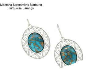 Montana Silversmiths Starburst Turquoise Earrings
