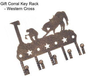 Gift Corral Key Rack - Western Cross