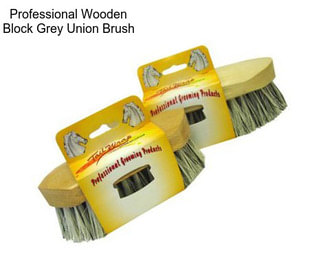 Professional Wooden Block Grey Union Brush