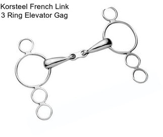 Korsteel French Link 3 Ring Elevator Gag