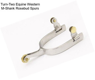 Turn-Two Equine Western M-Shank Rosebud Spurs