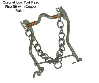 Coronet Low Port Paso Fino Bit with Copper Rollers