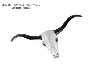 Kelly Herd .925 Sterling Silver Texas Longhorn Pendant